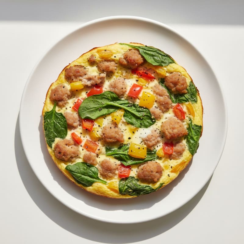 Savory Breakfast Egg and Sausage Bake