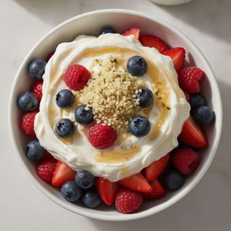 Creamy High-Protein Greek Yogurt Parfait with Mixed Berries