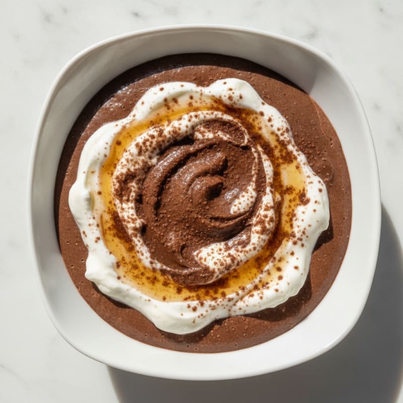 Silky Chocolate Protein Pudding with Greek Yogurt