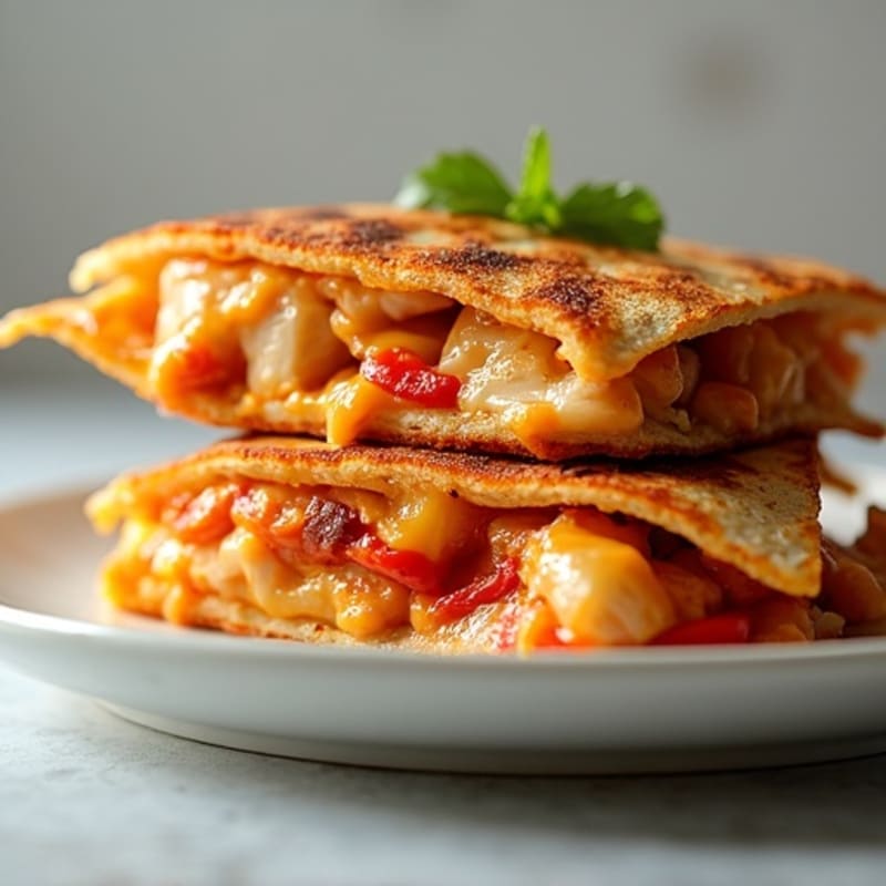 Crispy BBQ Chicken Quesadilla