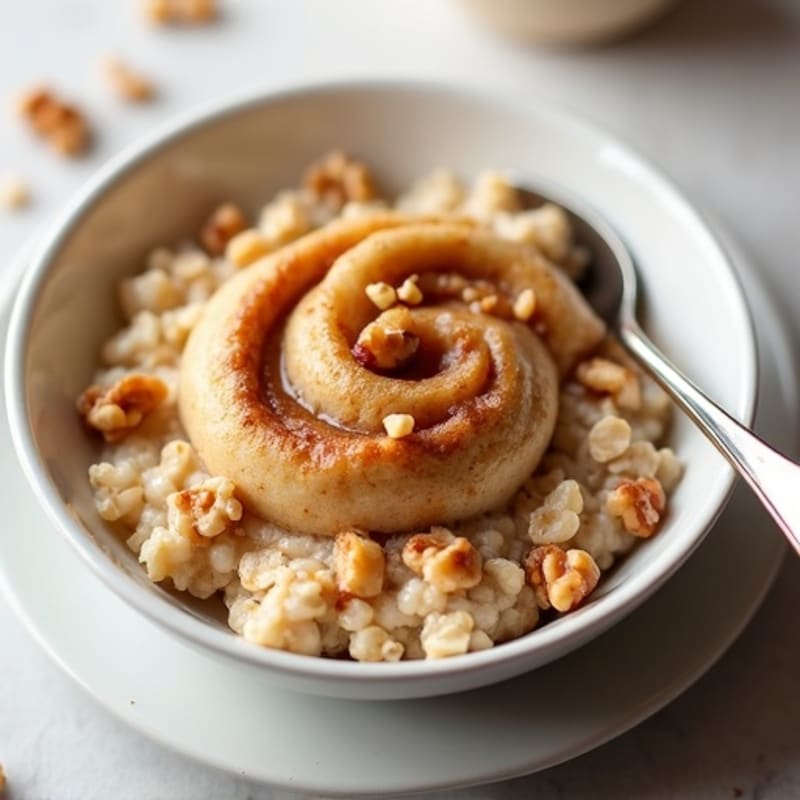 Creamy High-Protein Baked Cinnamon Swirl Oatmeal
