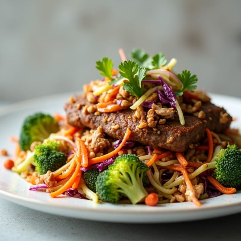 Smoky Slow Cooker Pulled Pork with Crunchy Broccoli Slaw