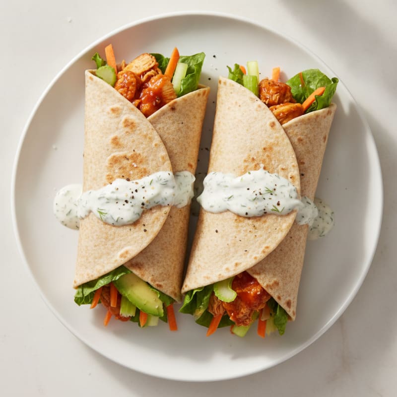 Buffalo Ranch Chicken Wraps