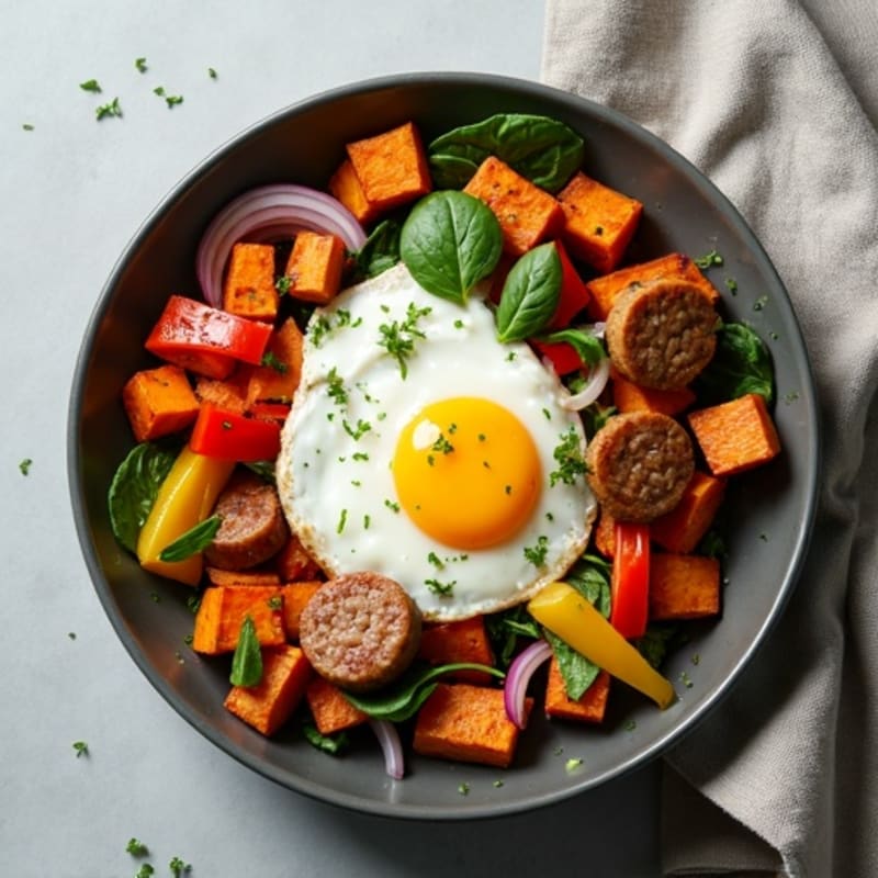 Protein-Packed Sweet Potato Hash Breakfast Skillet