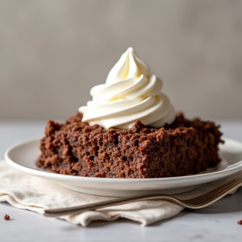 Baked Chocolate Protein Oatmeal with Creamy Greek Yogurt Swirl