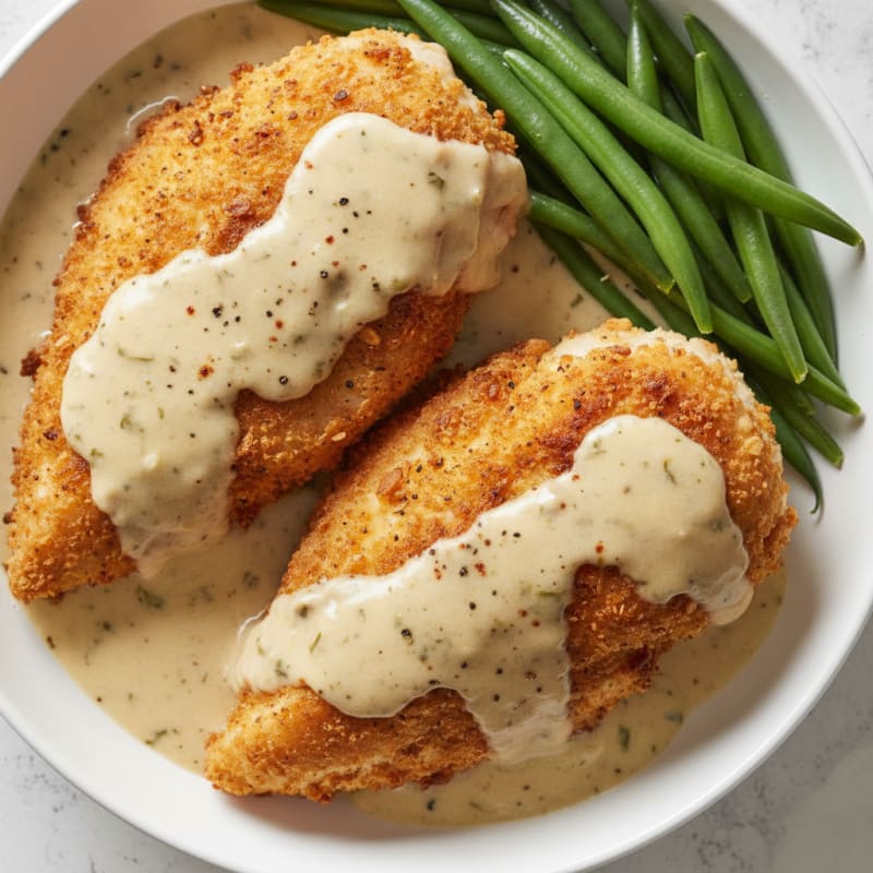 Buttermilk Fried Chicken with Creamy Gravy
