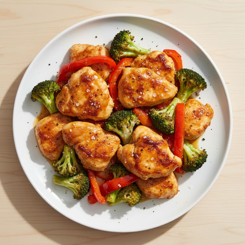 Sheet Pan Honey-Garlic Chicken and Veggies
