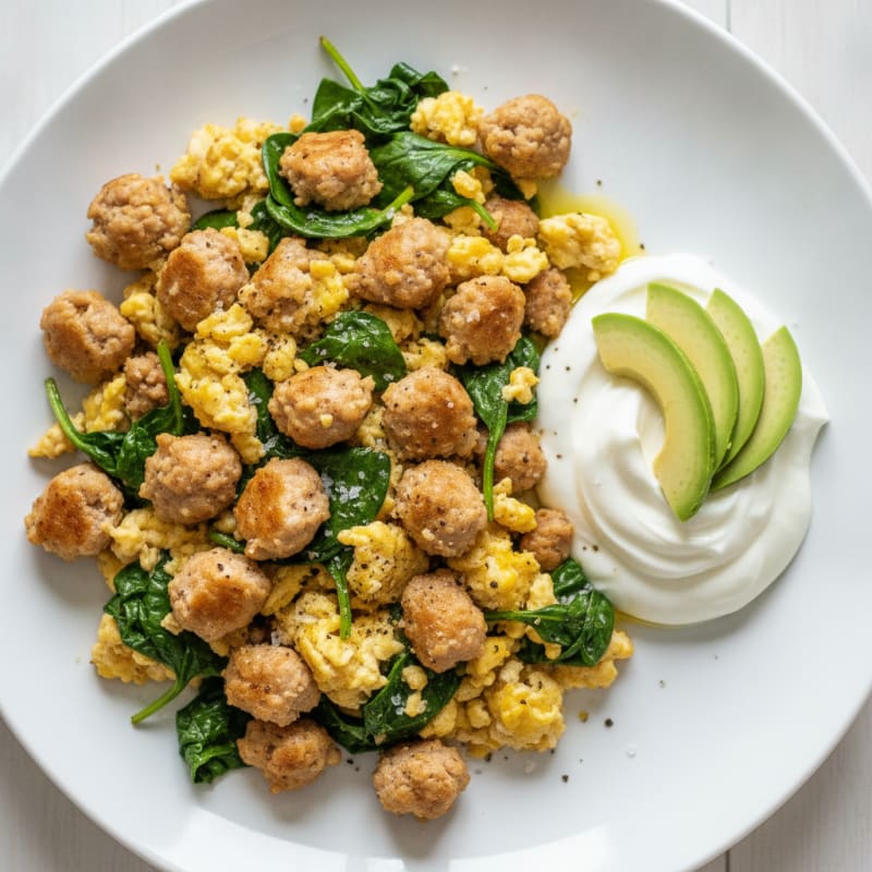Turkey Sausage and Egg Scramble
