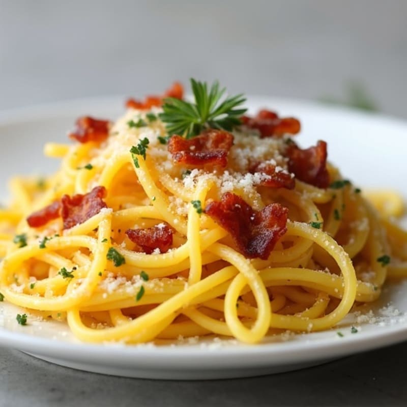 Creamy Turkey Bacon Spaghetti Squash Carbonara