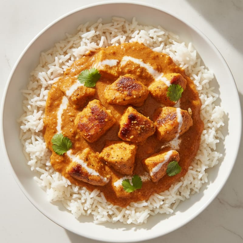 Spiced Butter Chicken with Basmati Rice