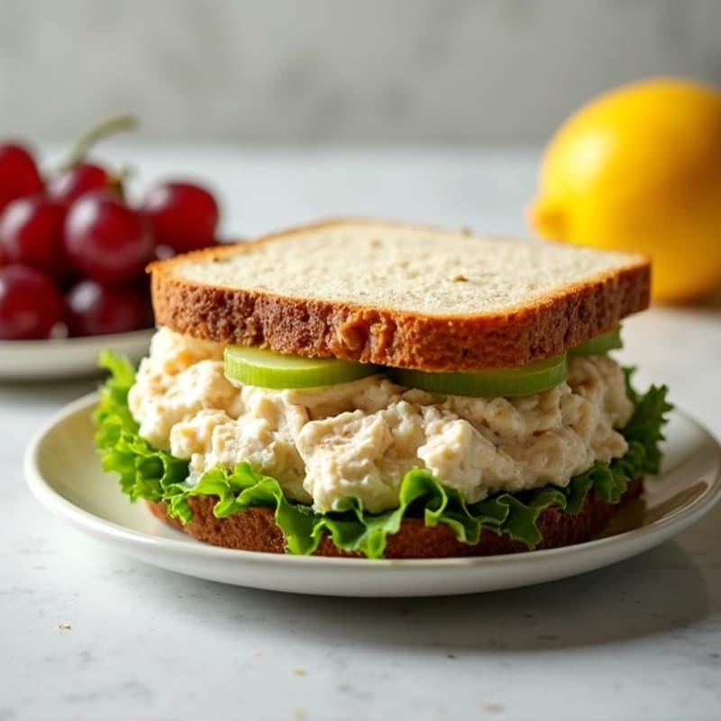 Healthy Creamy Chicken Salad Sandwich