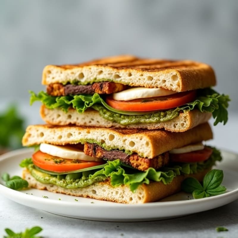 Herb-Roasted Vegetable Pesto Panini