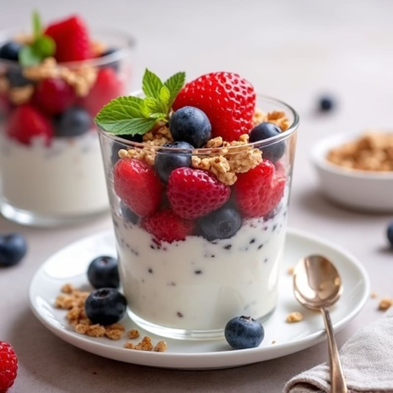 Cottage Cheese and Berry Protein Parfait