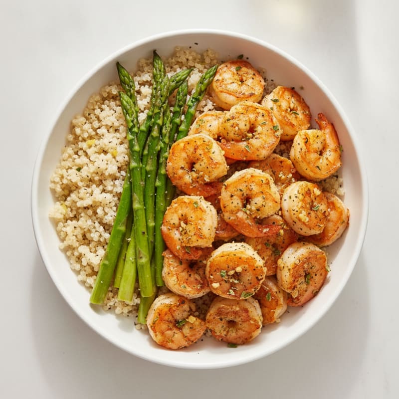Garlic Herb Air-Fried Shrimp