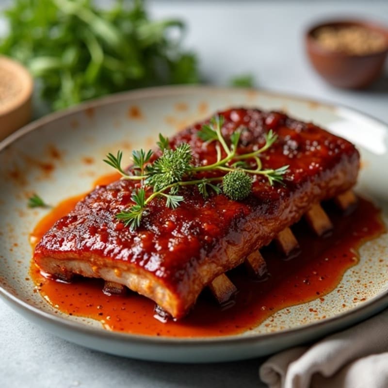 Tender Baked Pork Ribs with Smoky BBQ Glaze