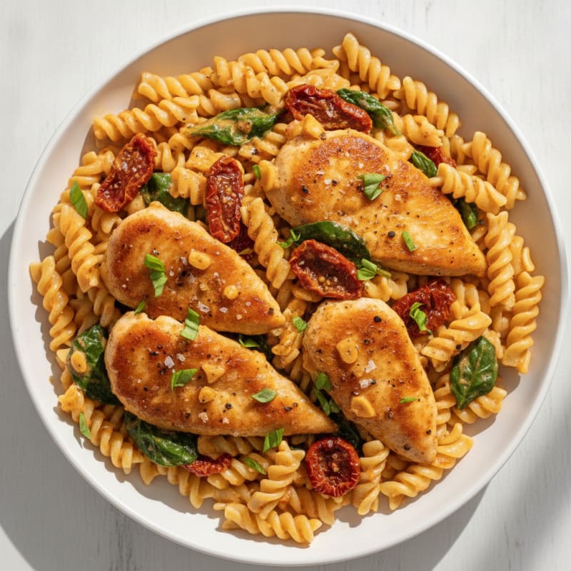 Sun-Dried Tomato Chicken with Creamy Sauce
