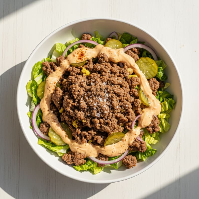 Protein-Packed Big Mac Bowl