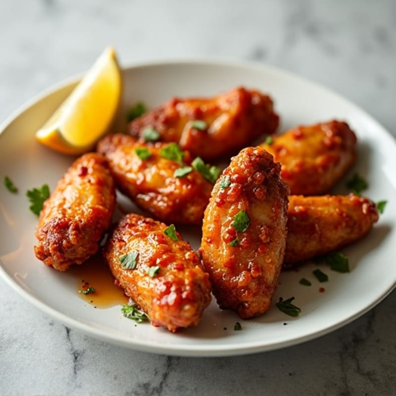 Crispy Baked Honey Garlic Chicken Wings
