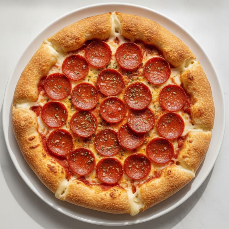 Stuffed Crust Pepperoni Pizza