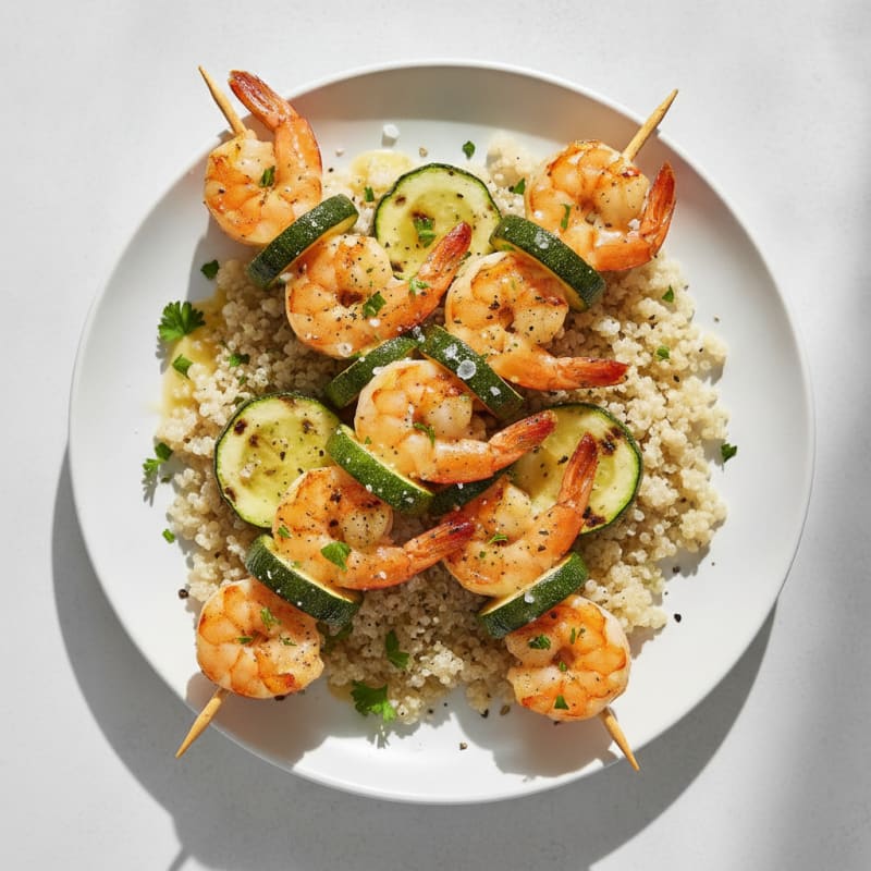 Lemon Herb Shrimp Skewers
