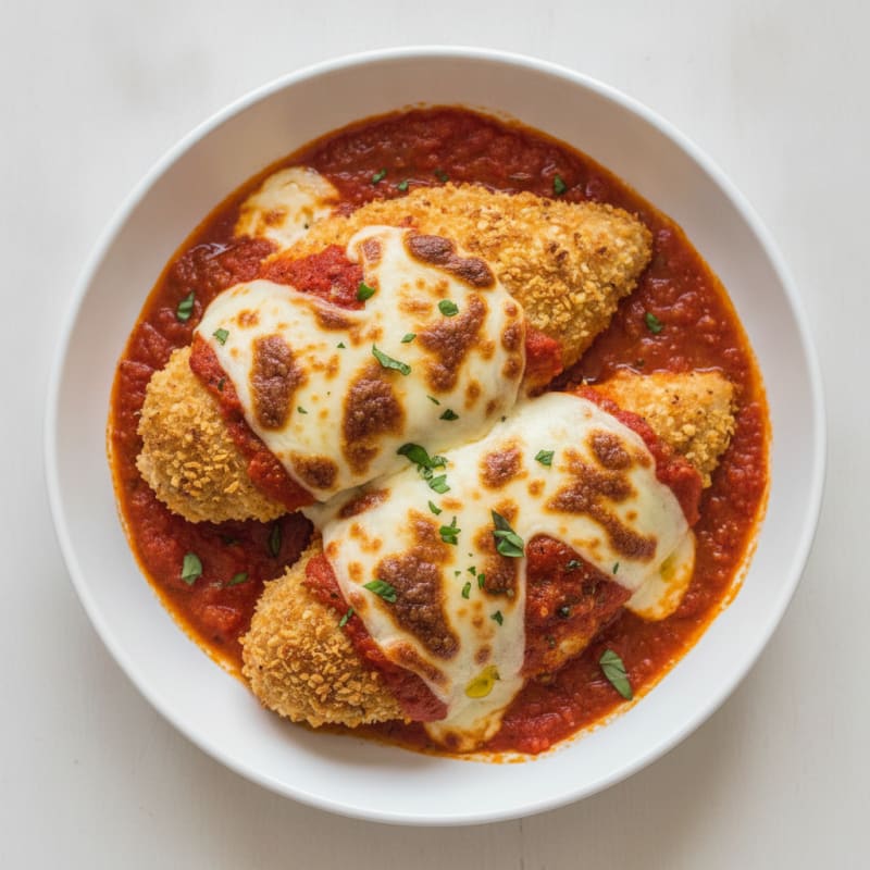 Baked Chicken Parmesan with Marinara