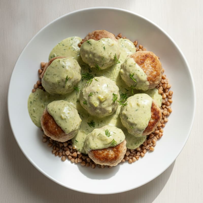 Polish Pork Meatballs in Dill Sauce