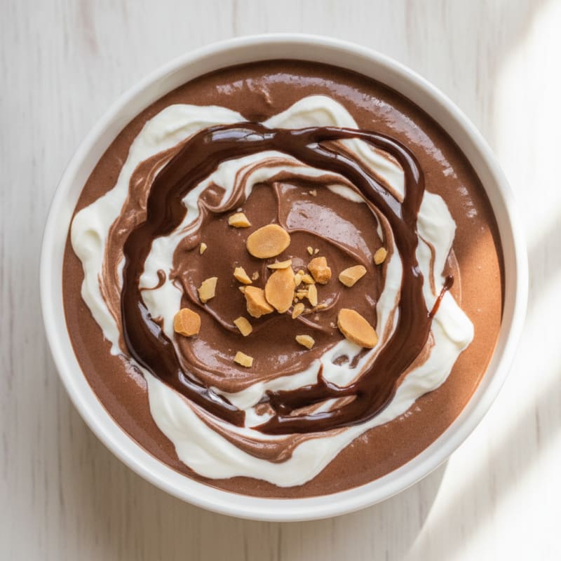 Silky Chocolate Protein Pudding with Greek Yogurt