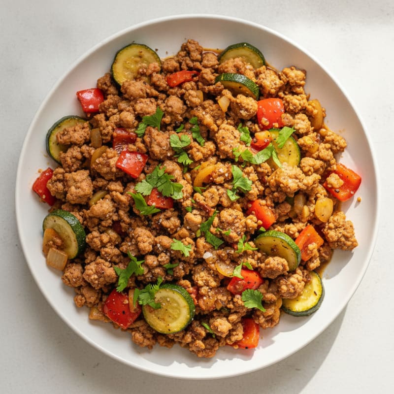 Savory Ground Turkey Skillet