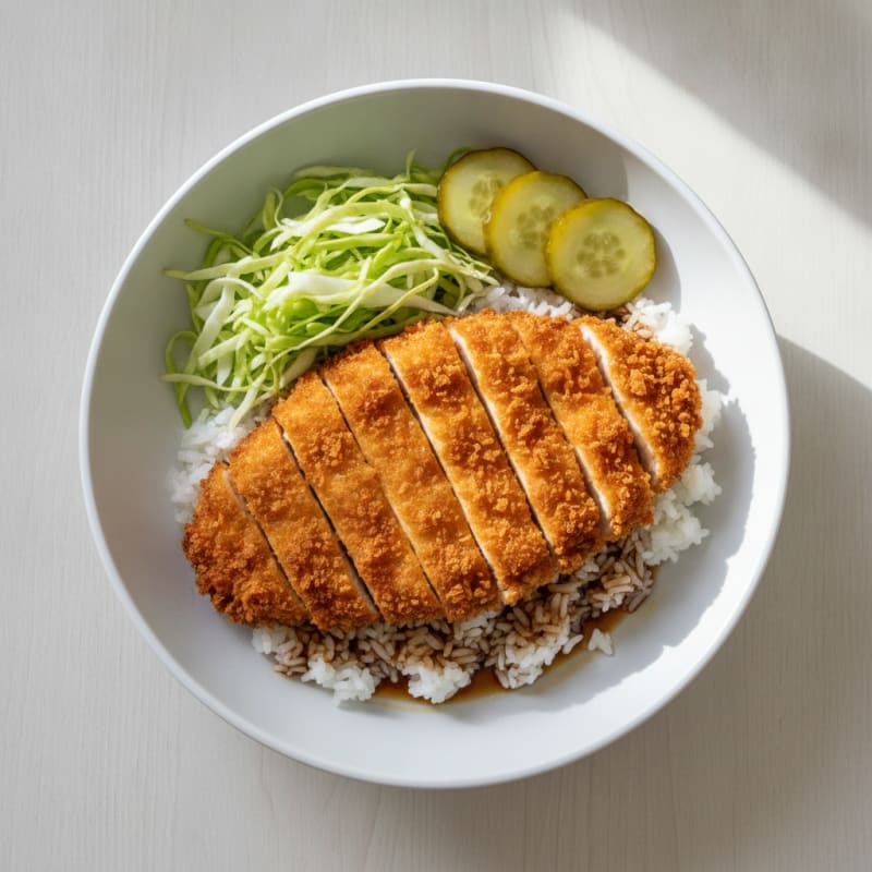 Japanese Katsu Chicken Rice Bowl