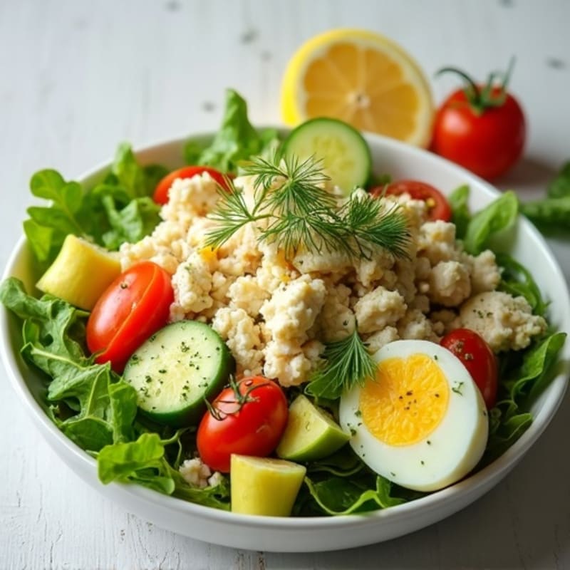 Fresh Lemon-Herb Crab Salad with Crisp Greens