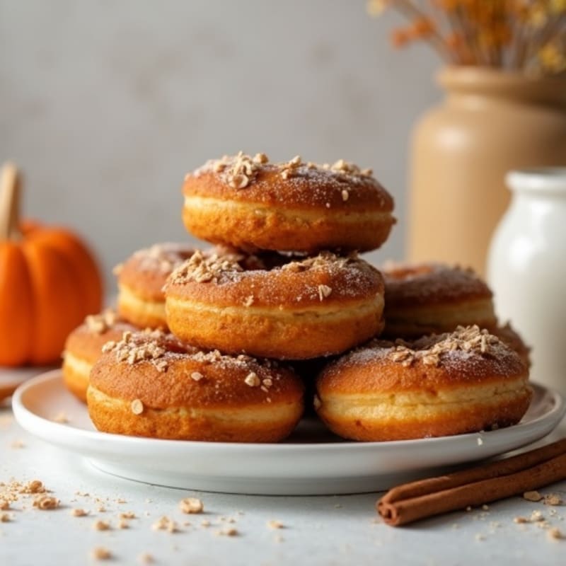 Baked Pumpkin Spice Protein Donuts