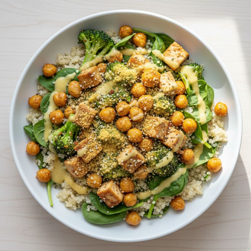 Roasted Chickpea and Veggie Buddha Bowl