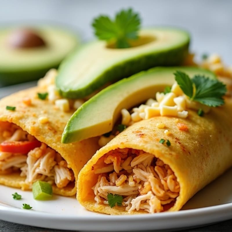 Salsa Verde Shredded Chicken Enchiladas