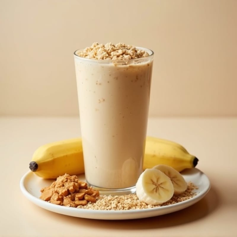 Creamy Peanut Butter Banana Protein Smoothie