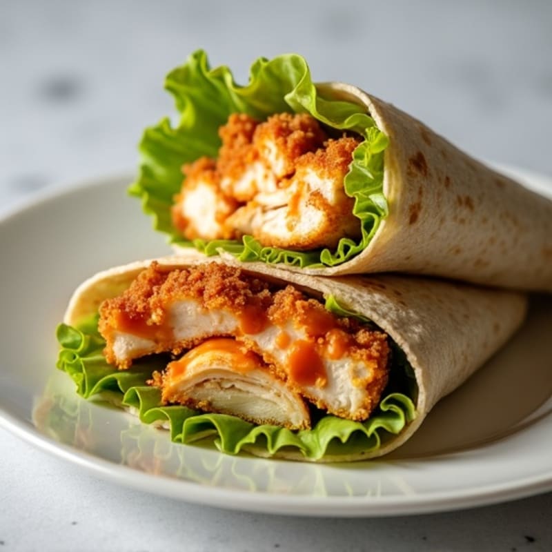 Crispy Buffalo Ranch Chicken Wrap