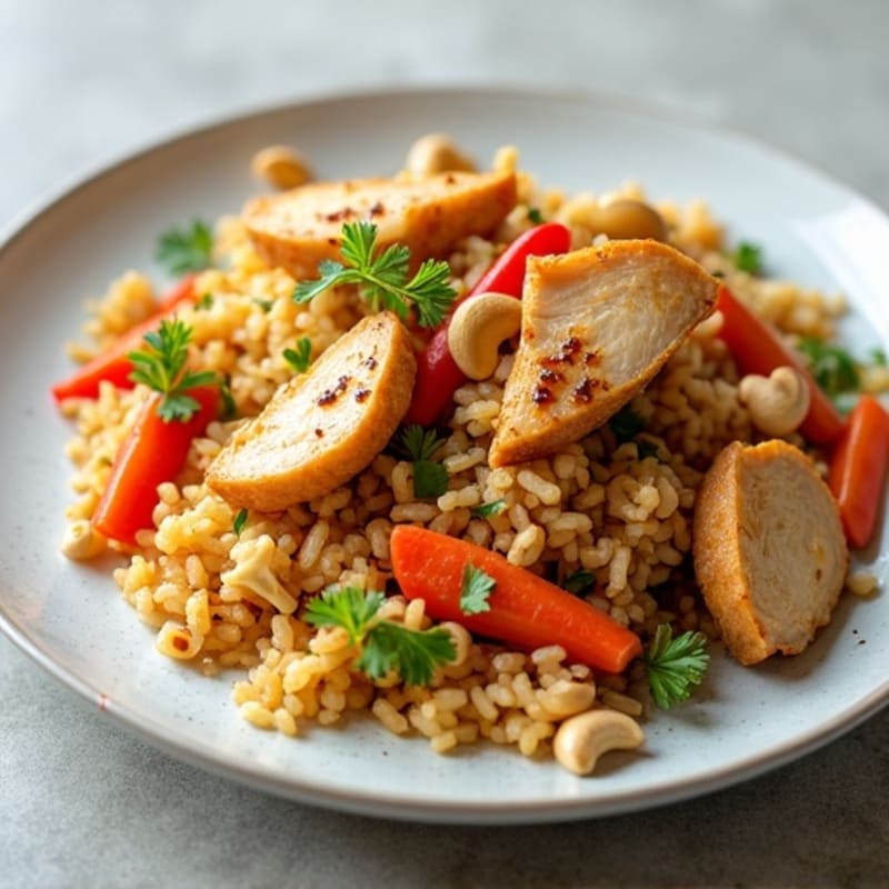 Cauliflower Rice Chicken Stir-Fry