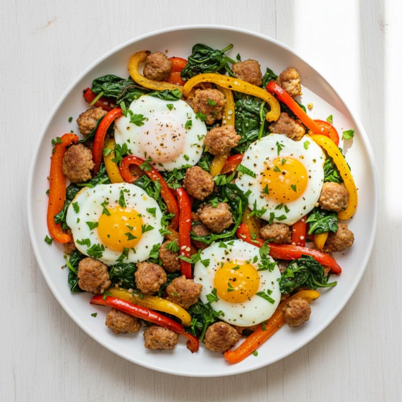Sheet Pan Sausage and Egg Bake