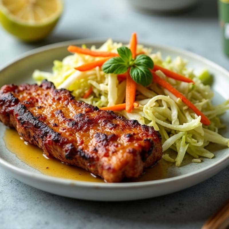 Crispy Slow-Cooked Pork with Fresh Cabbage Slaw