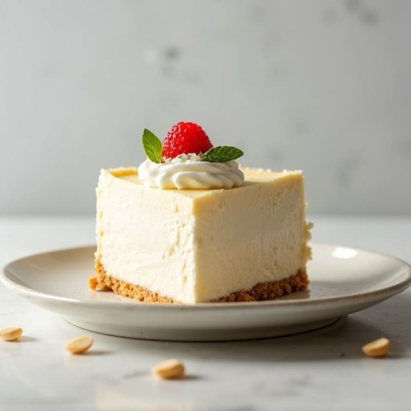 Silky Protein Cheesecake with Greek Yogurt
