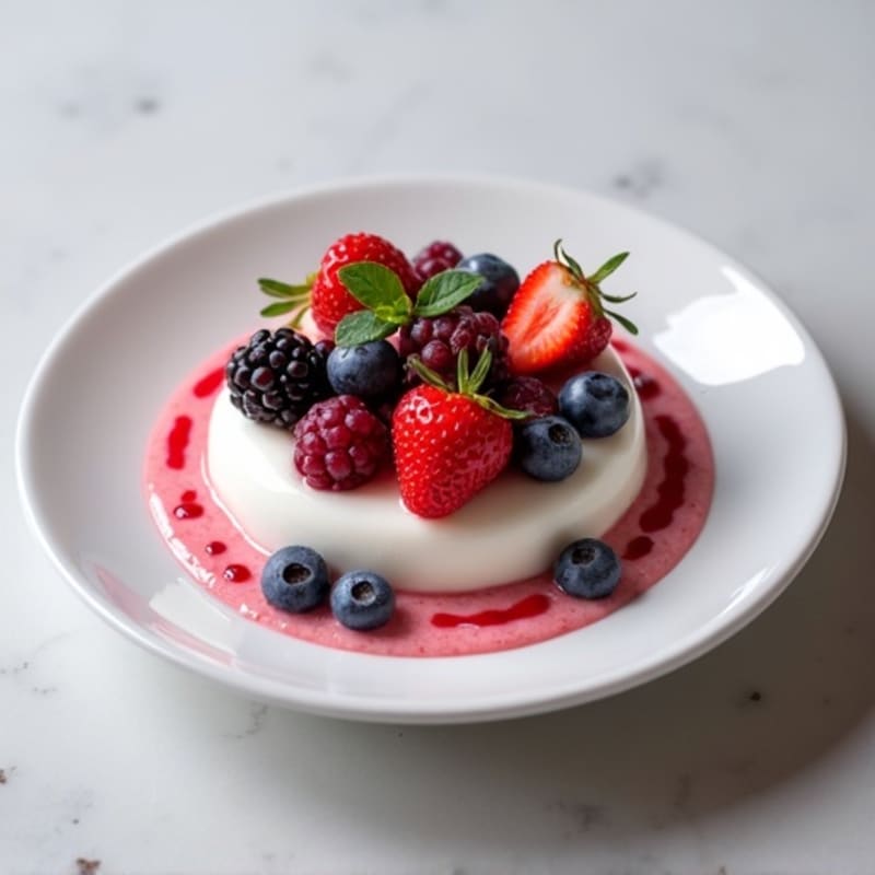 Silky Protein Yogurt with Mixed Berries