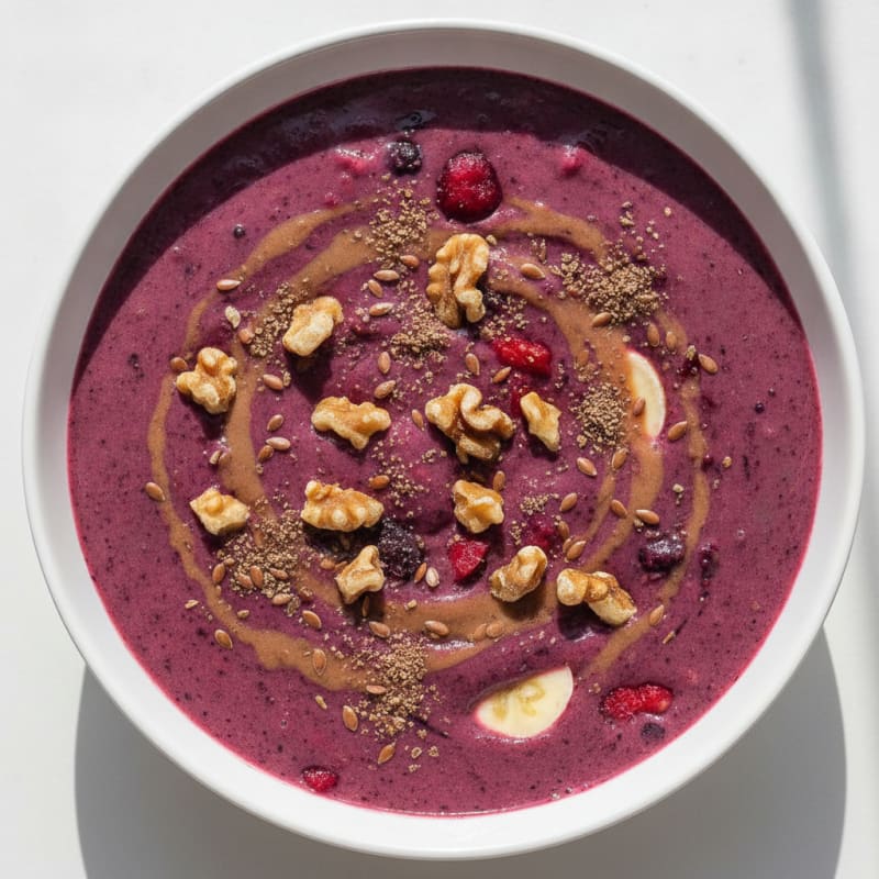 Berry-Walnut Protein Power Smoothie