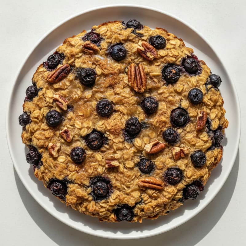 Blueberry Pecan Baked Oatmeal