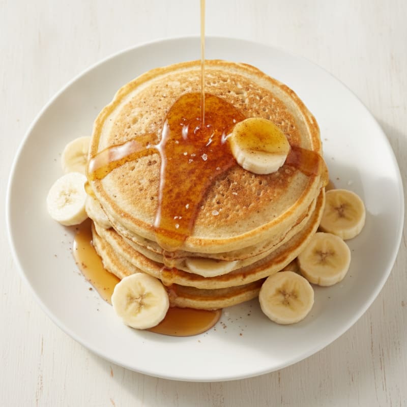 High-Protein Fluffy Banana Pancakes