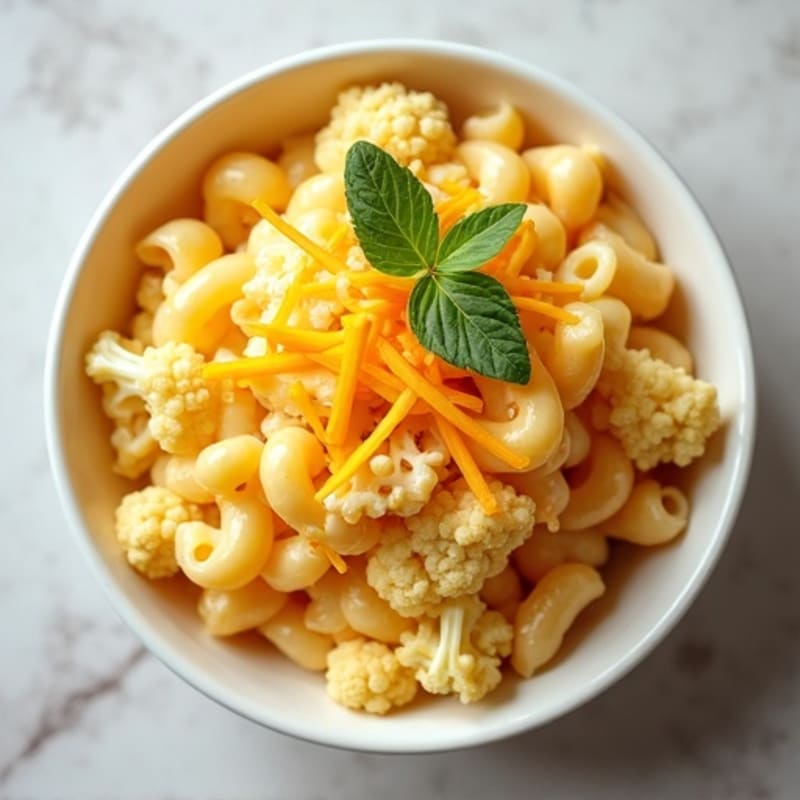 Creamy Cauliflower Mac with Sharp Cheddar