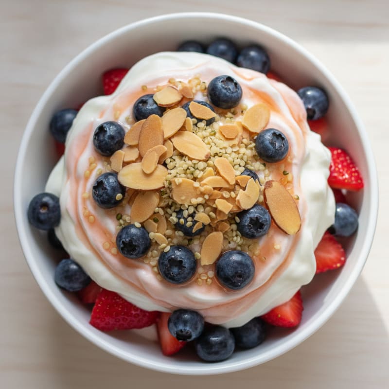 Greek Yogurt Protein Parfait with Berries