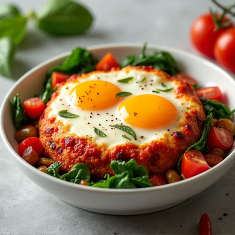 Spicy Tomato Baked Eggs