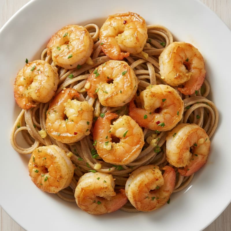 Garlic Butter Shrimp Scampi with Linguine
