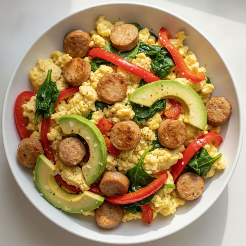Chicken Sausage Breakfast Bowl