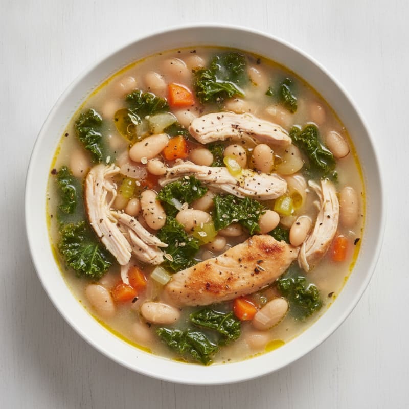 Hearty Tuscan White Bean Soup
