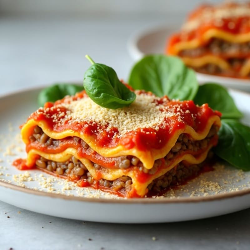 Protein-Packed Lentil and Cashew Ricotta Lasagna